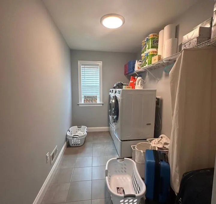 Laundry room before organizing